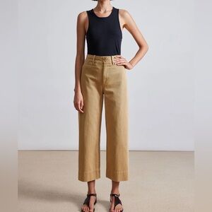 Apiece Apart camel Trousers with Button Detail